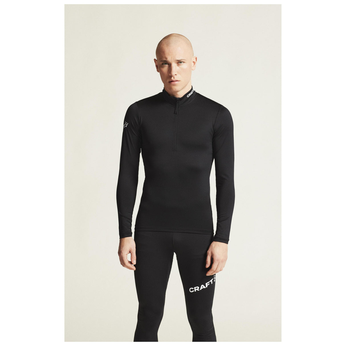 Adv Nordic Ski Club Jersey M - Black/White - Closeup 5