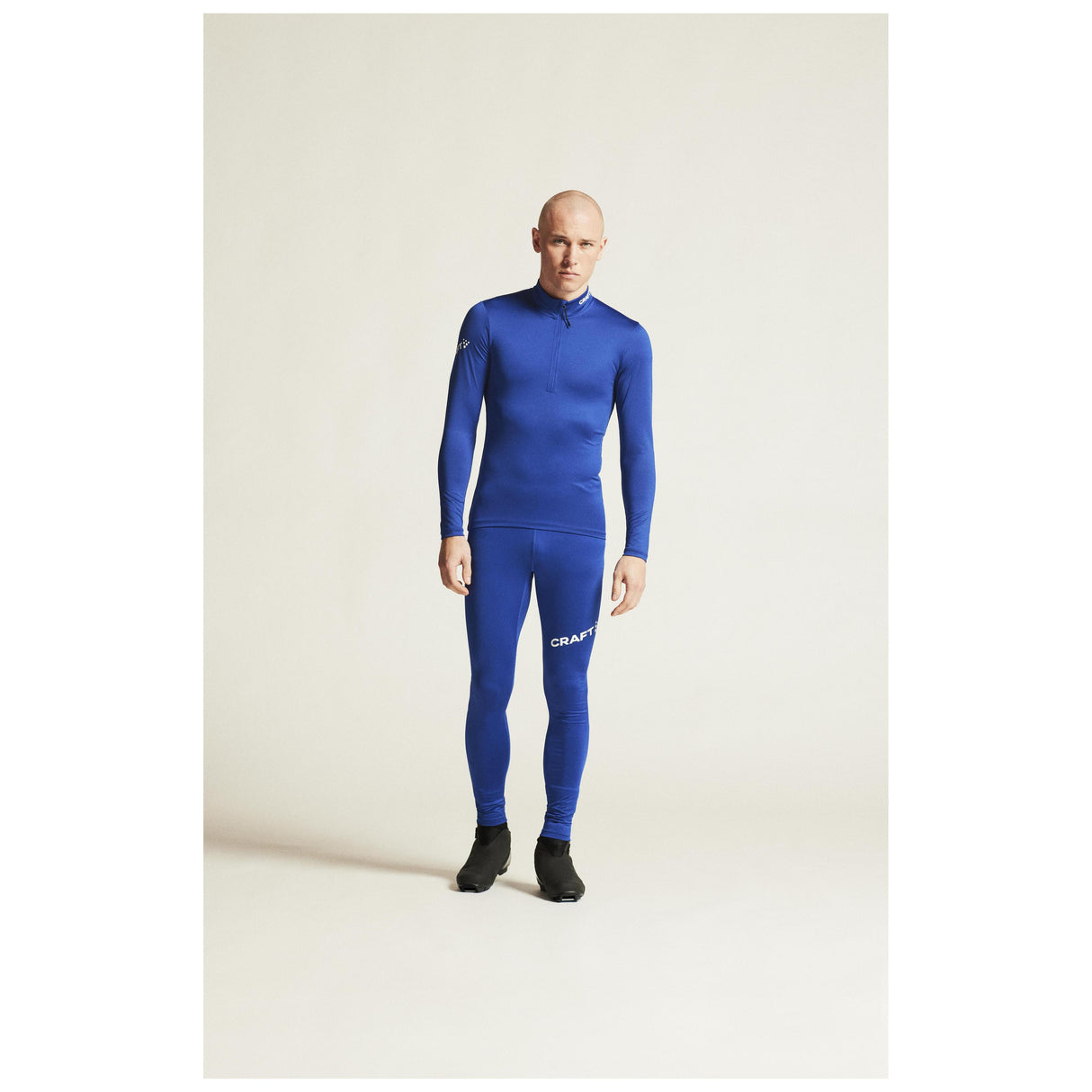 Adv Nordic Ski Club Tights M - Club Cobolt/White - Closeup 1