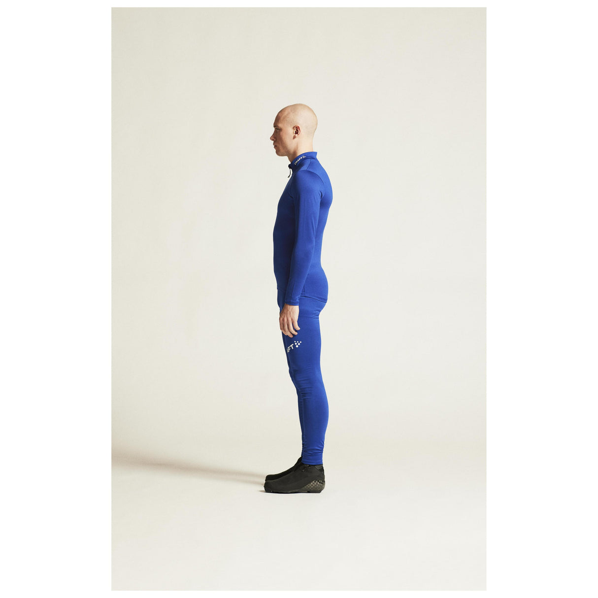 Adv Nordic Ski Club Tights M - Club Cobolt/White - Closeup 3