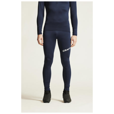 Adv Nordic Ski Club Tights M - Dark Blue/White - Closeup 5