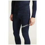 Adv Nordic Ski Club Tights M - Dark Blue/White - Closeup 6