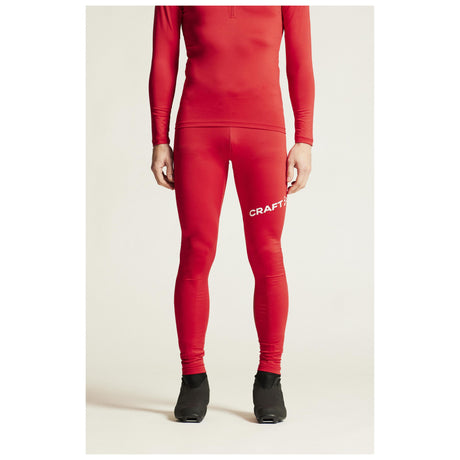 Adv Nordic Ski Club Tights M - Red/White - Closeup 5