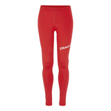 Adv Nordic Ski Club Tights M - Red/White - Front