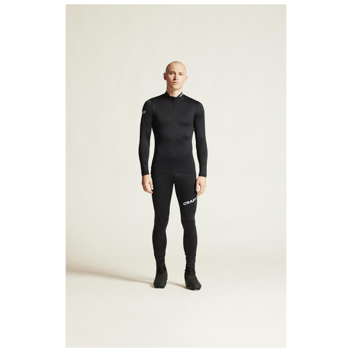 Adv Nordic Ski Club Tights M - Black/White - Closeup 1