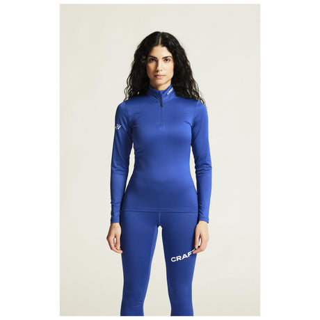 Adv Nordic Ski Club Jersey W - Club Cobolt/White - Closeup 5