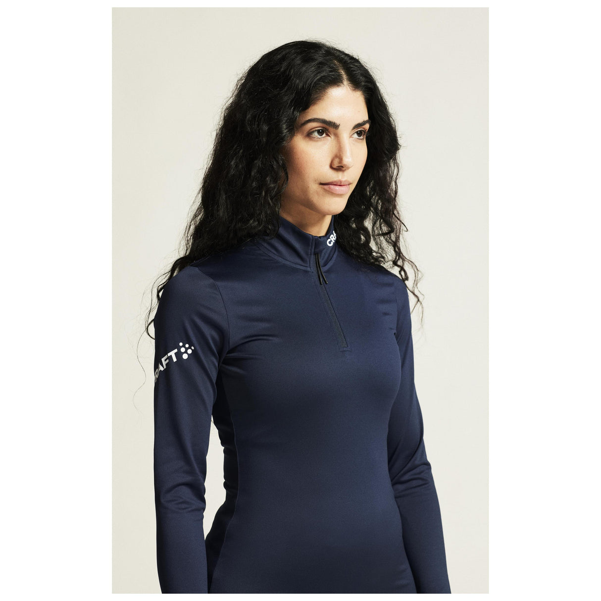 Adv Nordic Ski Club Jersey W - Dark Blue/White - Closeup 6