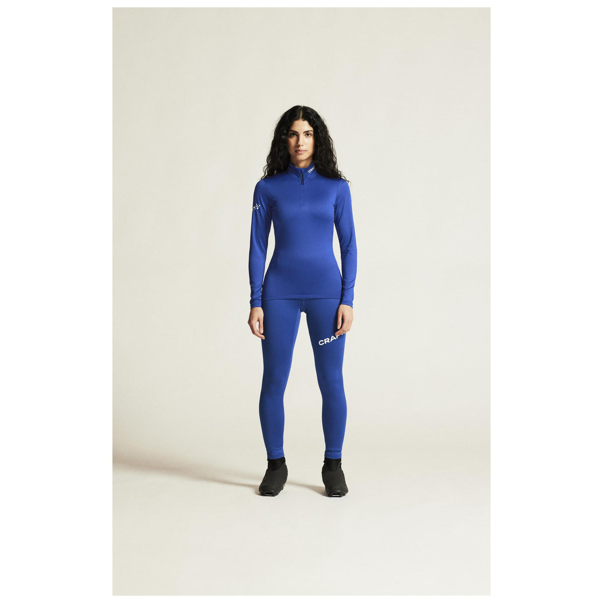 Adv Nordic Ski Club Tights W - Club Cobolt/White - Closeup 1