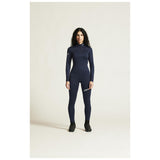 Adv Nordic Ski Club Tights W - Dark Blue/White - Closeup 1