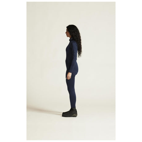 Adv Nordic Ski Club Tights W - Dark Blue/White - Closeup 3