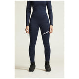 Adv Nordic Ski Club Tights W - Dark Blue/White - Closeup 5
