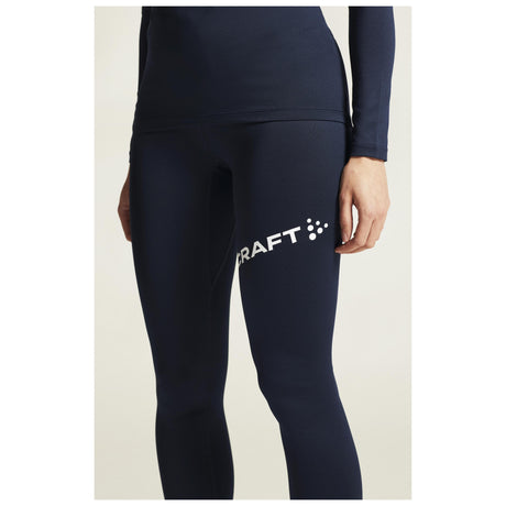 Adv Nordic Ski Club Tights W - Dark Blue/White - Closeup 6