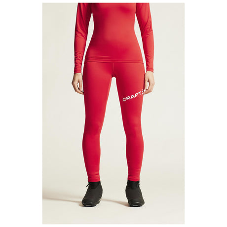 Adv Nordic Ski Club Tights W - Red/White - Closeup 5