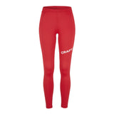 Adv Nordic Ski Club Tights W - Red/White - Front