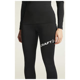 Adv Nordic Ski Club Tights W - Black/White - Closeup 6