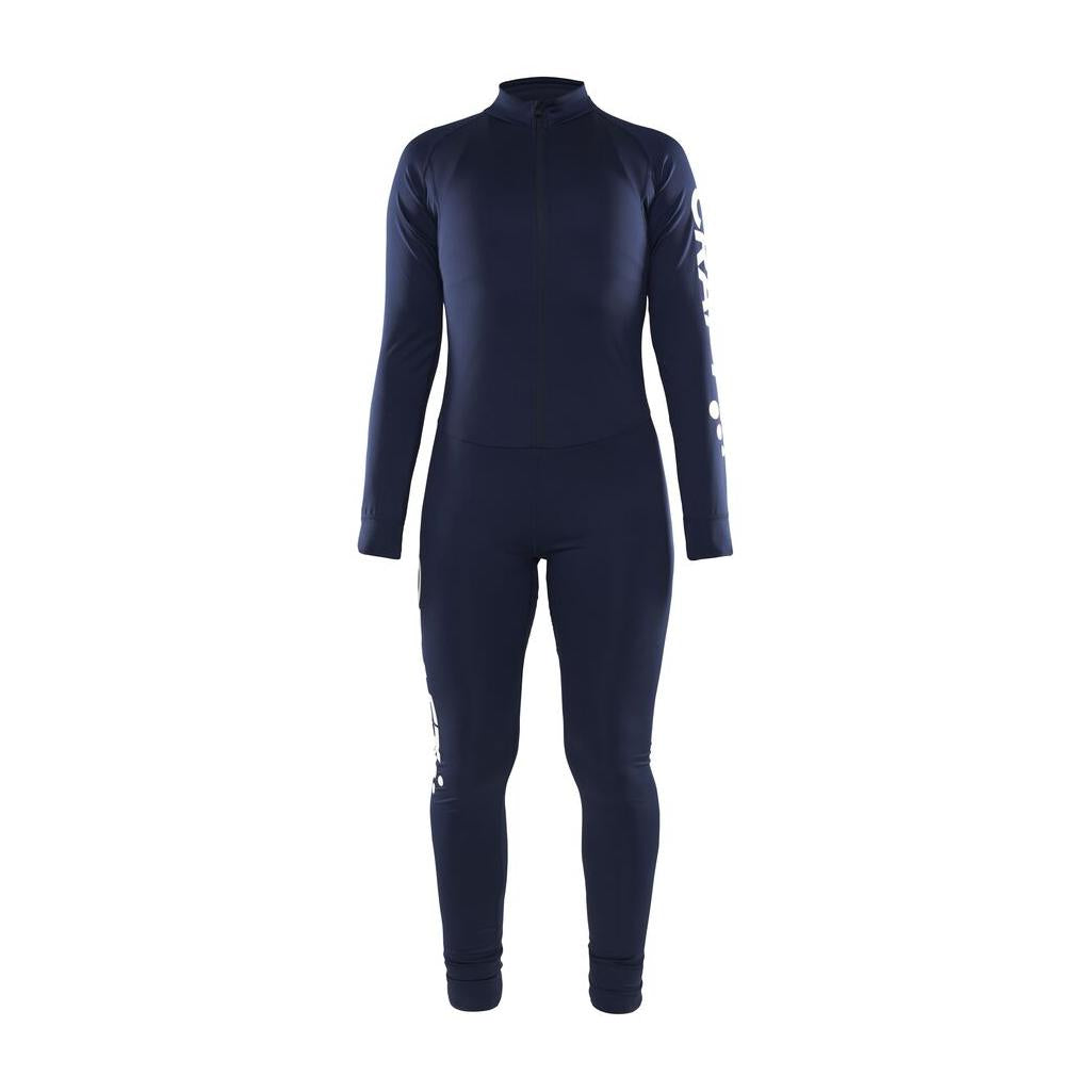 Adv Nordic Ski Club Suit W - Dark Blue - Front