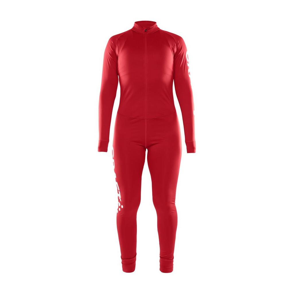 Adv Nordic Ski Club Suit W - Red - Front