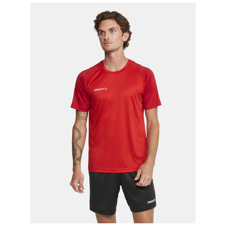 Squad Go Contrast Jersey M - Red - Closeup 1