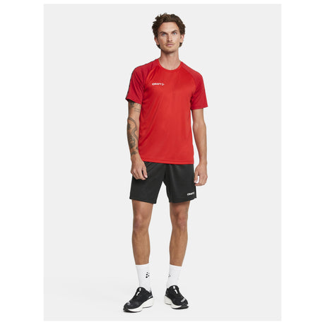 Squad Go Contrast Jersey M - Red - Closeup 5