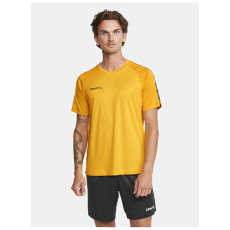 Squad Go Contrast Jersey M - Yellow/Golden - Closeup 1