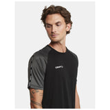 Squad Go Contrast Jersey M - Black - Closeup 4