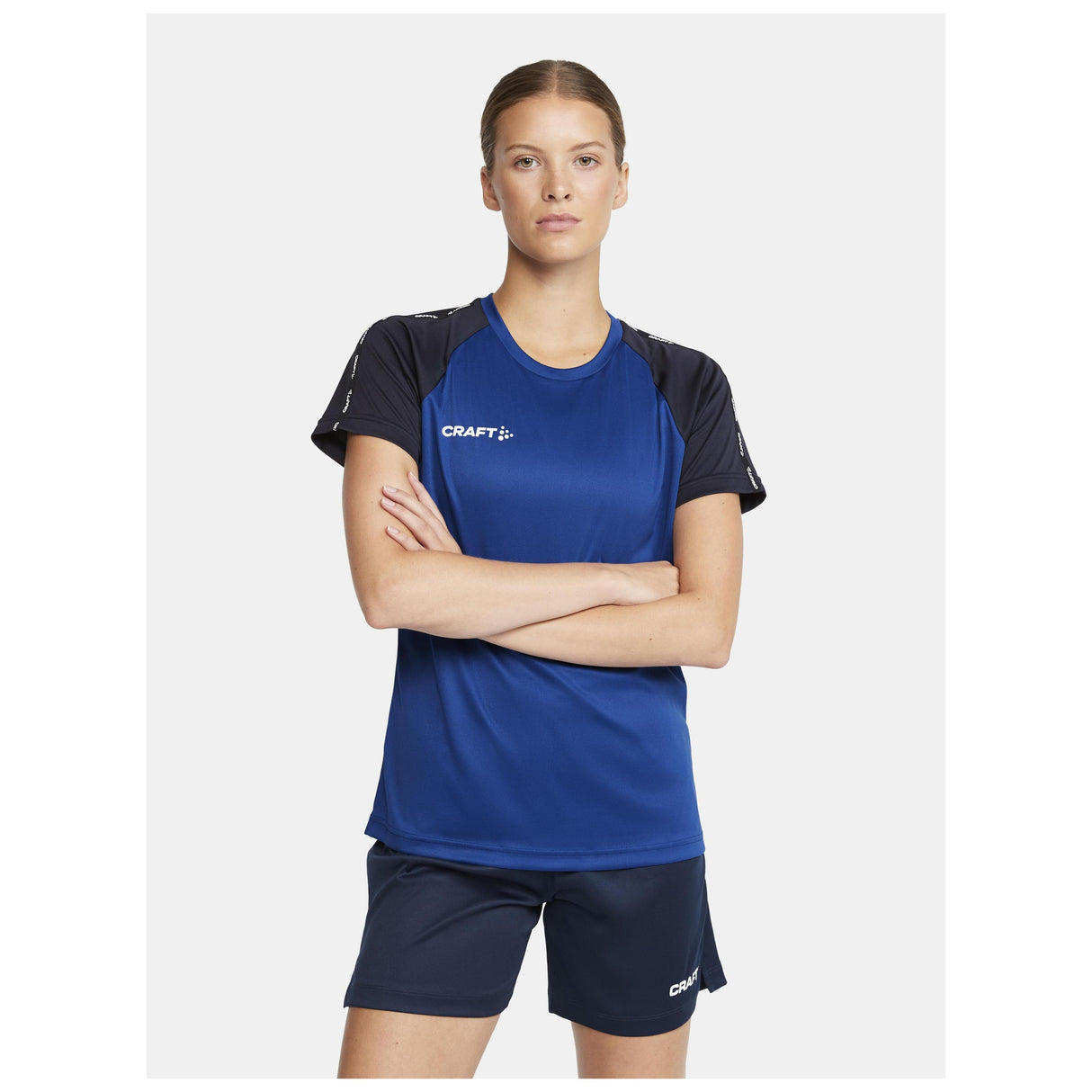Squad Go Contrast Jersey W - Club Cobolt/Navy - Closeup 1