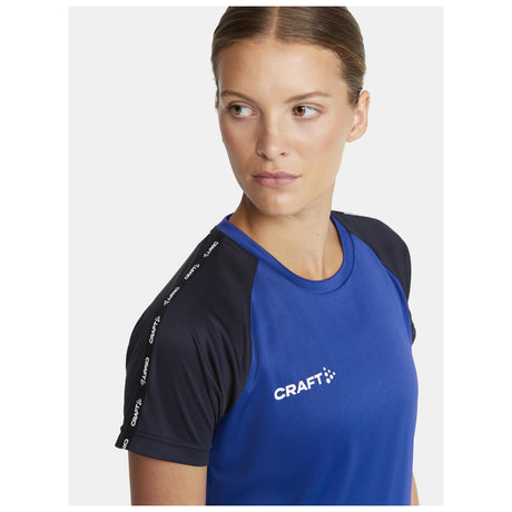Squad Go Contrast Jersey W - Club Cobolt/Navy - Closeup 5