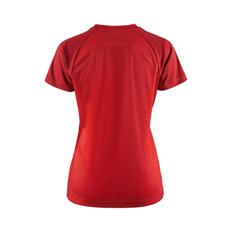 Squad Go Contrast Jersey W - Red - Back