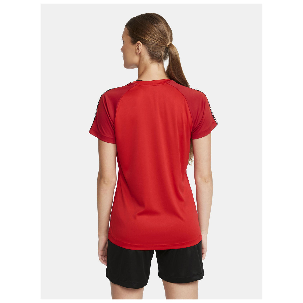 Squad Go Contrast Jersey W - Red - Closeup 4