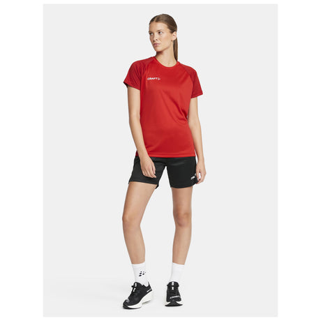 Squad Go Contrast Jersey W - Red - Closeup 7