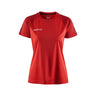Squad Go Contrast Jersey W - Red - Front