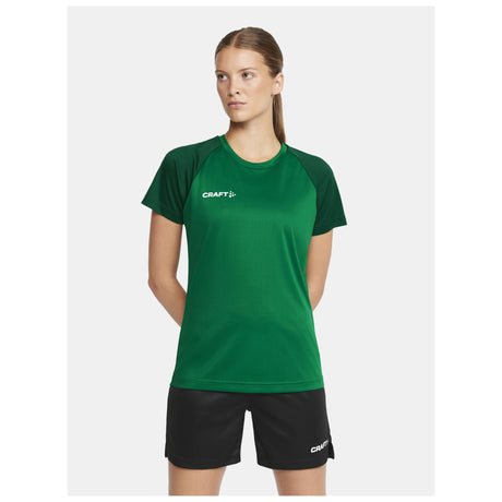 Squad Go Contrast Jersey W - Green/Ivy - Closeup 1