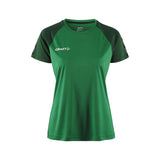 Squad Go Contrast Jersey W - Green/Ivy - Front