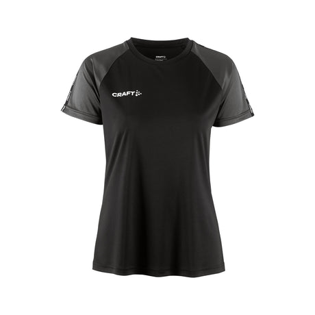 Squad Go Contrast Jersey W - Black - Front