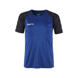 Squad Go Contrast Jersey Jr - Club Cobolt/Navy - Front