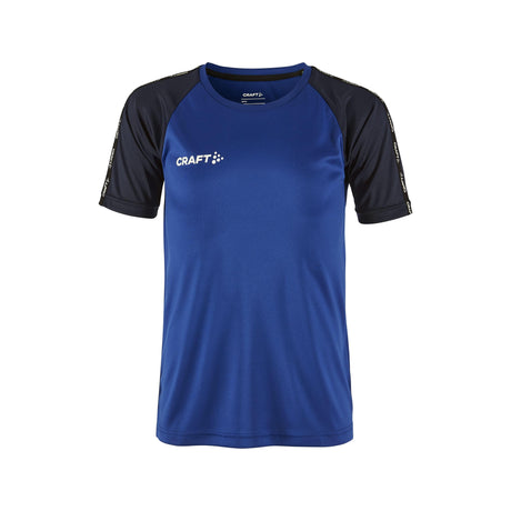 Squad Go Contrast Jersey Jr - Club Cobolt/Navy - Front