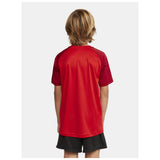 Squad Go Contrast Jersey Jr - Red - Closeup 3