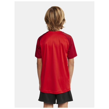 Squad Go Contrast Jersey Jr - Red - Closeup 3