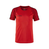 Squad Go Contrast Jersey Jr - Red - Front