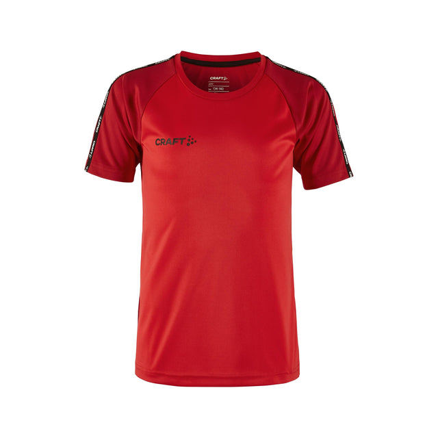 Squad Go Contrast Jersey Jr - Red - Front