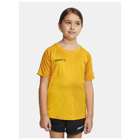 Squad Go Contrast Jersey Jr - Yellow/Golden - Closeup 1