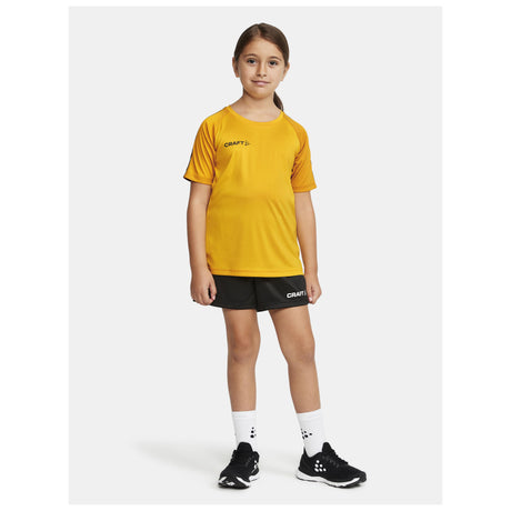 Squad Go Contrast Jersey Jr - Yellow/Golden - Closeup 6