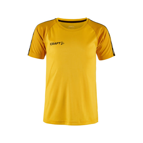 Squad Go Contrast Jersey Jr - Yellow/Golden - Front