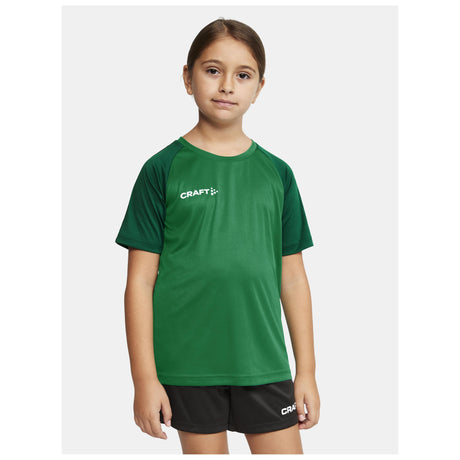 Squad Go Contrast Jersey Jr - Green/Ivy - Closeup 1