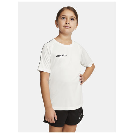 Squad Go Contrast Jersey Jr - White - Closeup 1