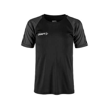 Squad Go Contrast Jersey Jr - Black - Front