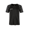 Squad Go Contrast Jersey Jr - Black - Front