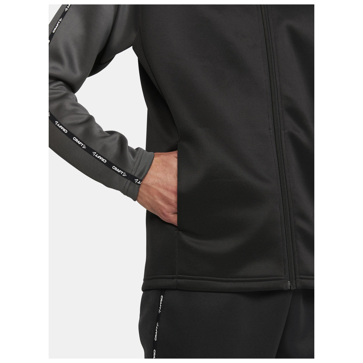 Squad 2.0 Full Zip M - Black - Closeup 4