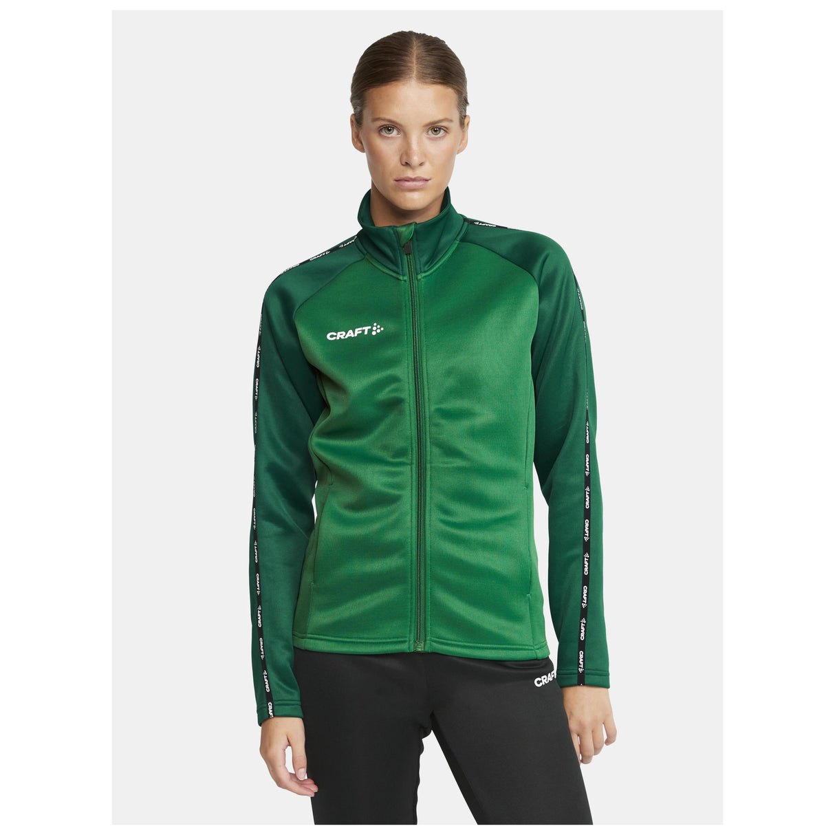 Squad 2.0 Full Zip W - Green/Ivy - Closeup 1