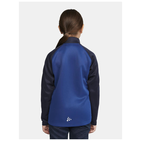 Squad 2.0 Full Zip Jr - Club Cobolt/Navy - Closeup 3