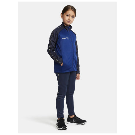 Squad 2.0 Full Zip Jr - Club Cobolt/Navy - Closeup 6
